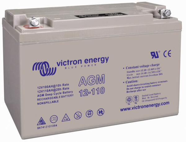 Victron Energy 12V 110Ah AGM Deep Cycle Batt. BAT412101084