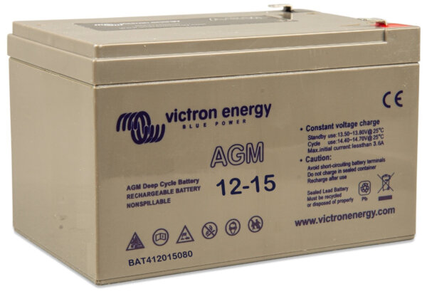 Victron Energy 12V 15Ah AGM Super Cycle Batt. (M5) BAT412015080