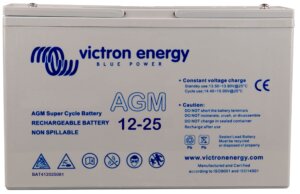 Victron Energy 12V 25Ah AGM Super Cycle Batt. (M5) BAT412025081
