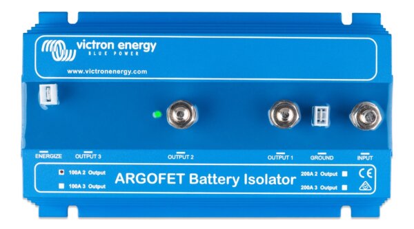 Victron Energy Argofet battery isolator 100A 2 batteries AGR100201020R
